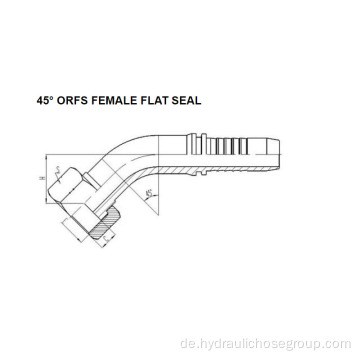 45° ORFS Buchse Flachdichtung 24241